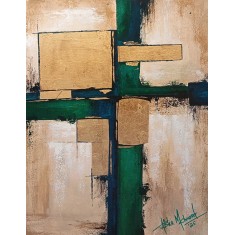 Aisha Mahmood, 18 x 24 Inch, Acrylic on Canvas, Abstract Painting, AC-AIMD-112